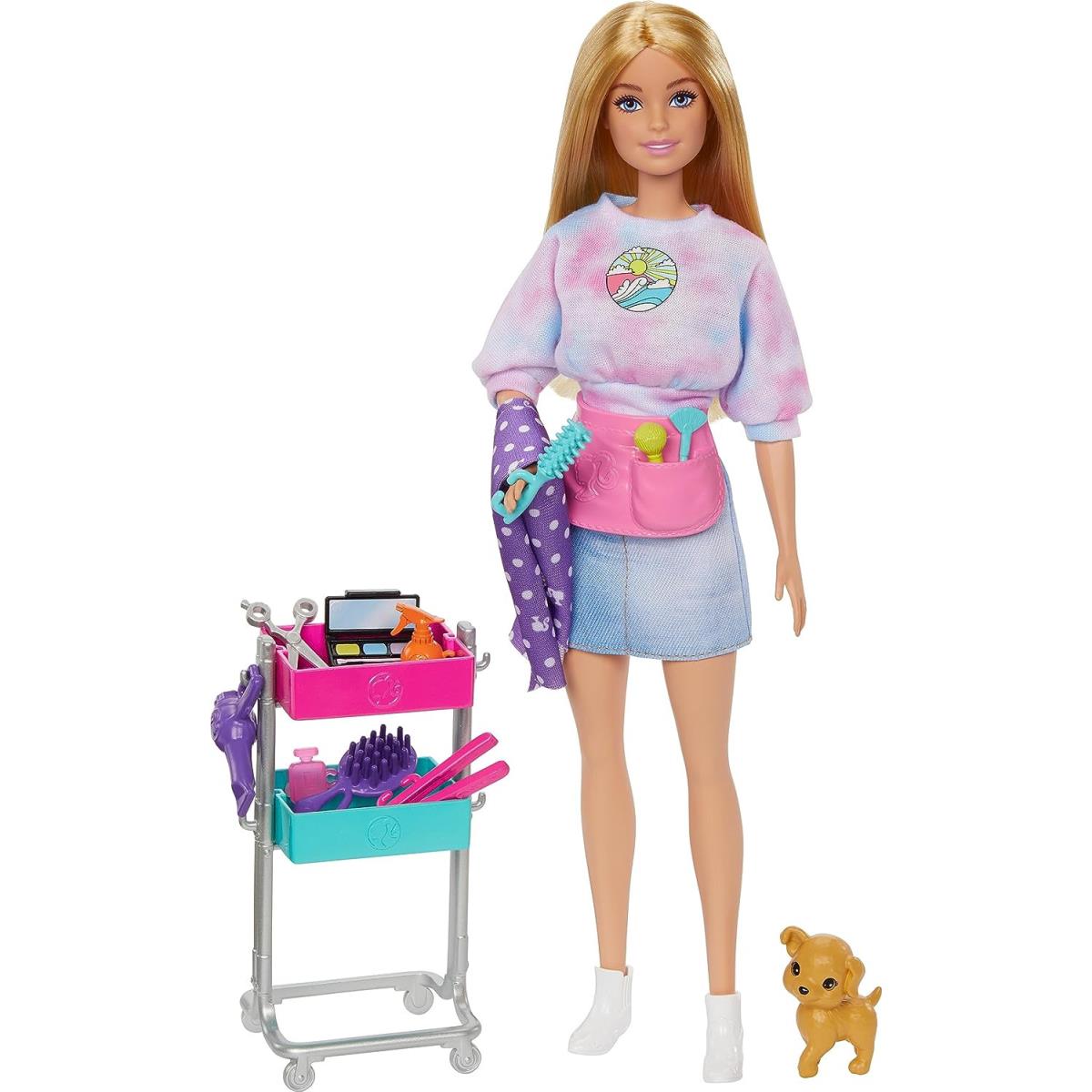 Barbie On-set Stylist Doll 14 Accessories Blonde Malibu Fashion Doll with Car