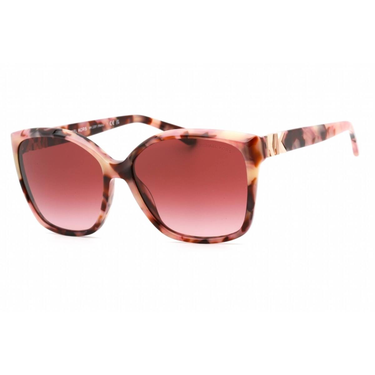 Michael Kors Women`s Sunglasses Pearly Pink Tortoise Full Rim 0MK2201 39468H