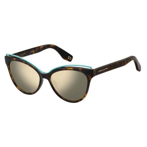 Marc Jacobs MJ301S-86-55 Sunglasses Size 55mm 145mm 16 Brown Sunglasses SU - Frame: Brown, Lens: Brown