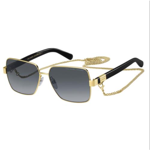 Marc Jacobs Marc 495/S J5G 9O Sunglasses Gold Frame Gray Lenses 58mm