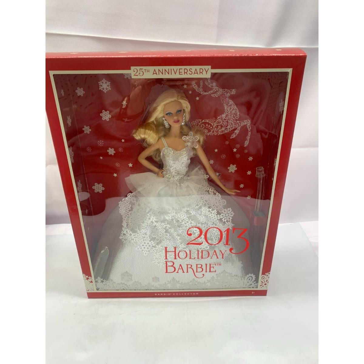 25th Anniversary 2013 Holiday Barbie Collector Doll-X8271