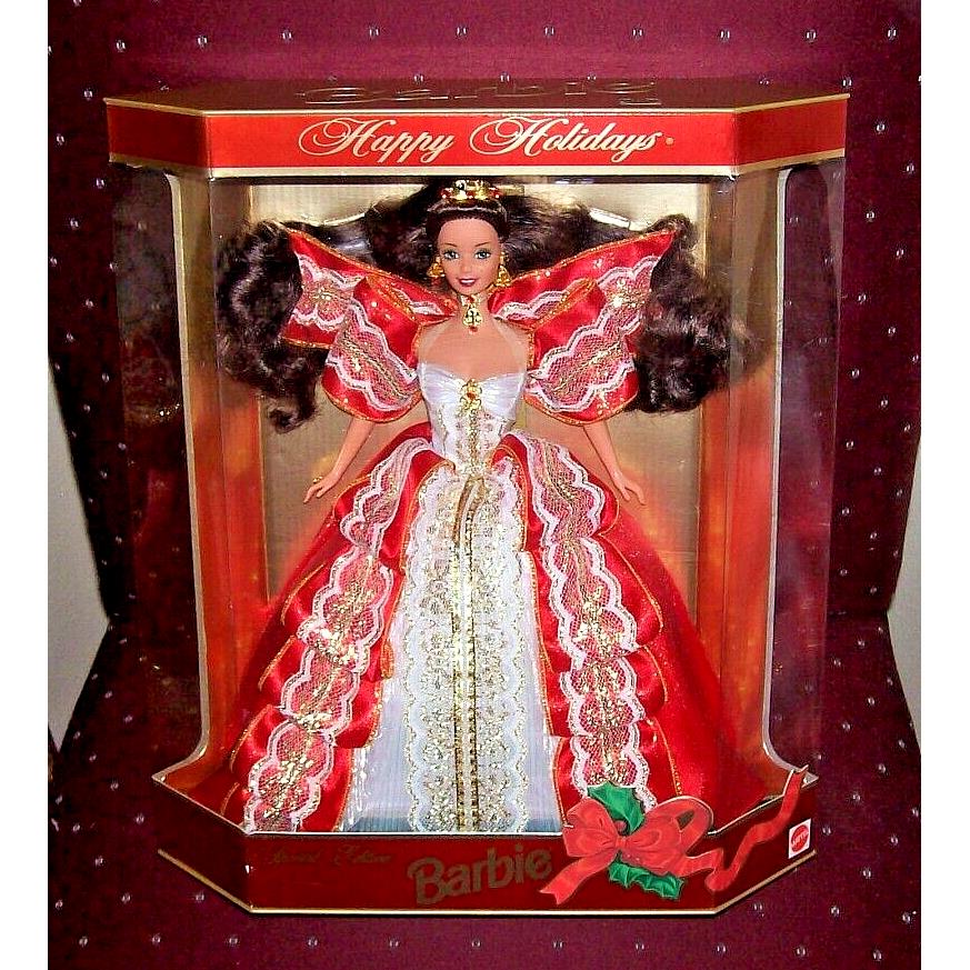 1997 Happy Holidays Barbie Nrfb Xlnt Condition