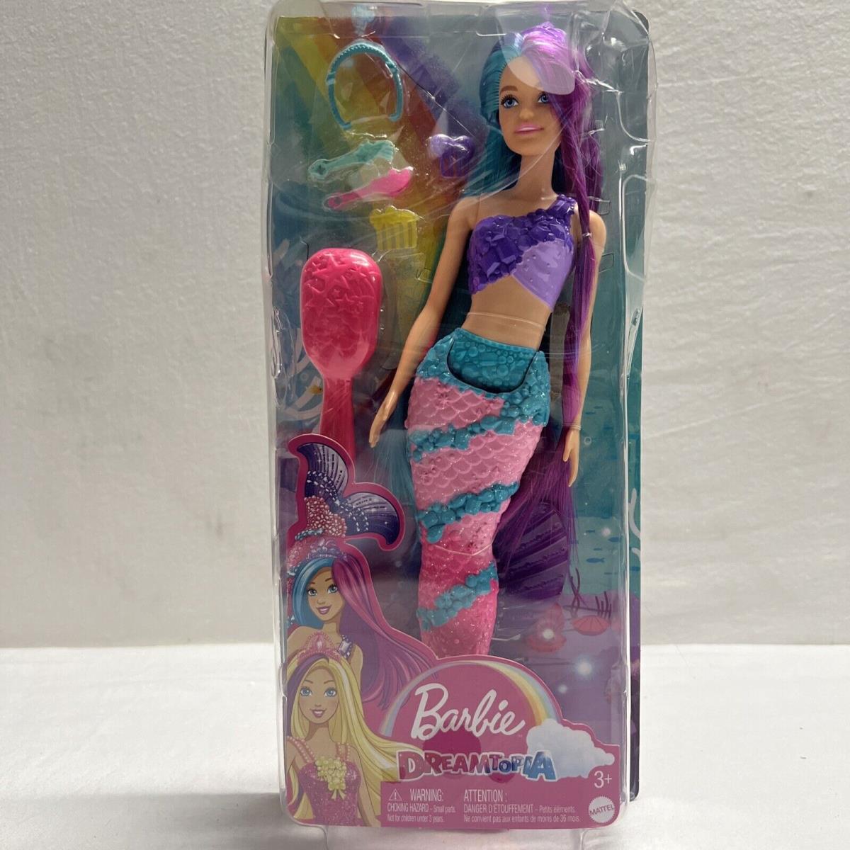 Barbie Dreamtopia Mermaid Doll W Extra Long Purple Blue Fantasy Hair Distress