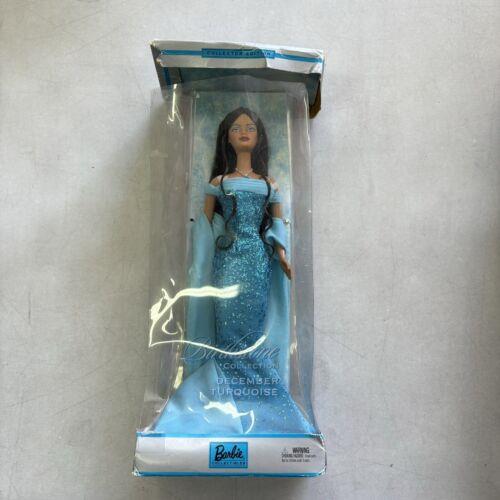 Brunette Barbie Birthstone Collection December Turquoise 2002 Collector Edition