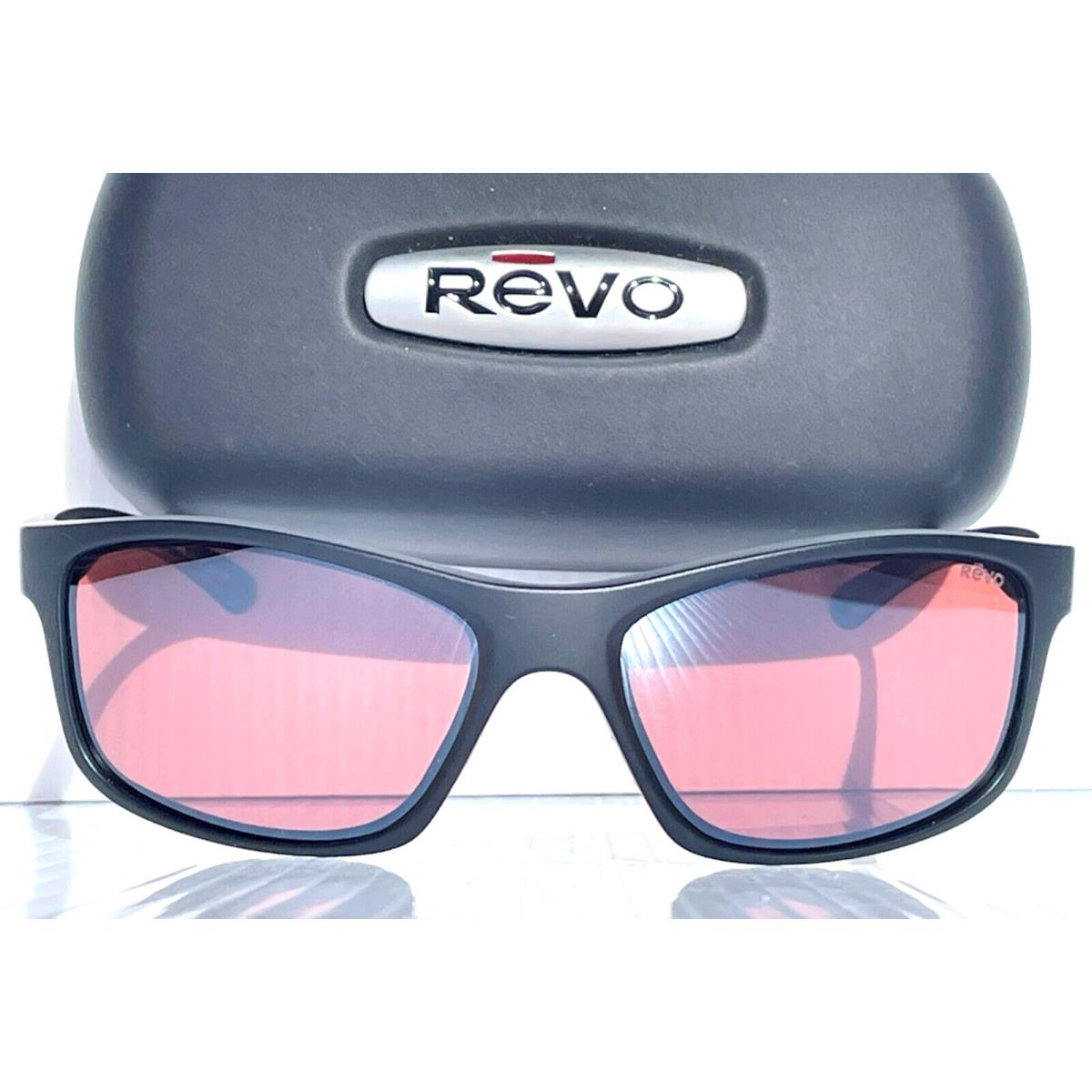 Revo Harness Matte Black Polarized Golf Red Lens Sunglass 4071 11 GO