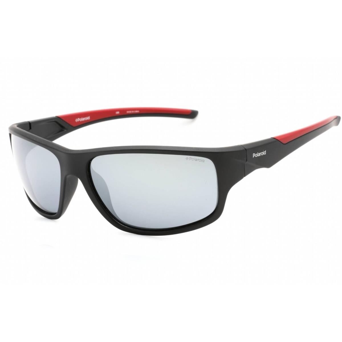 Polaroid Core Men`s Sunglasses Black/red Plastic Full Rim Pld 7010/S 0OIT 00