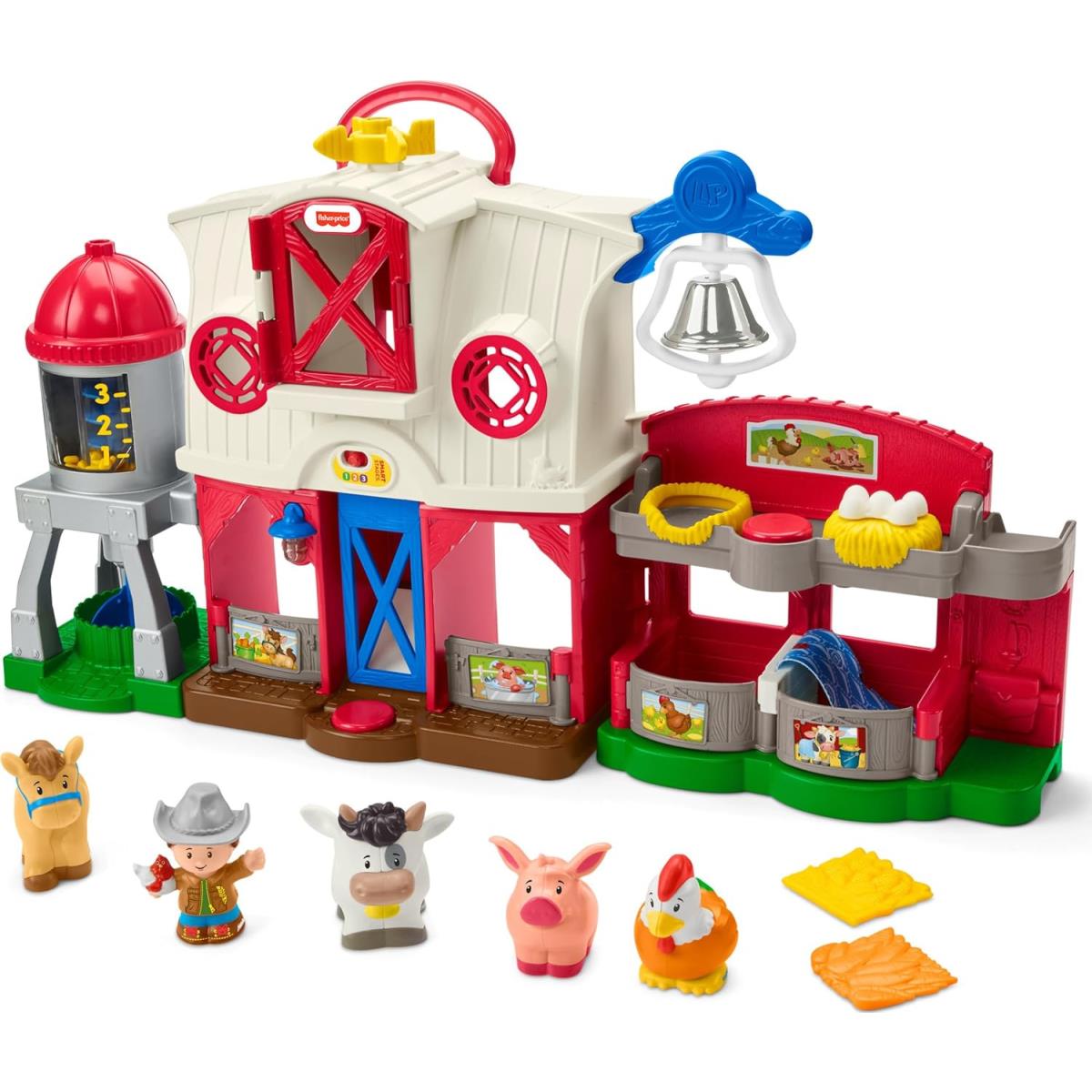 Little People Caring For Animals Farm Interactive Playset with Smart Stages