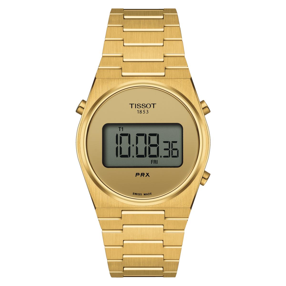 Tissot Prx Digital Gold Pvd Stainless Steel 35mm Watch T1372633302000