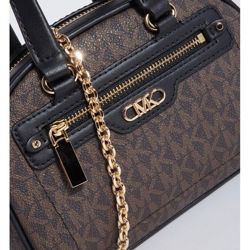 Michael Kors Women s Williamsburg Tote Bag Brown Black Nwd - Handle/Strap: Black, Hardware: Gold, Exterior: Brown & Black