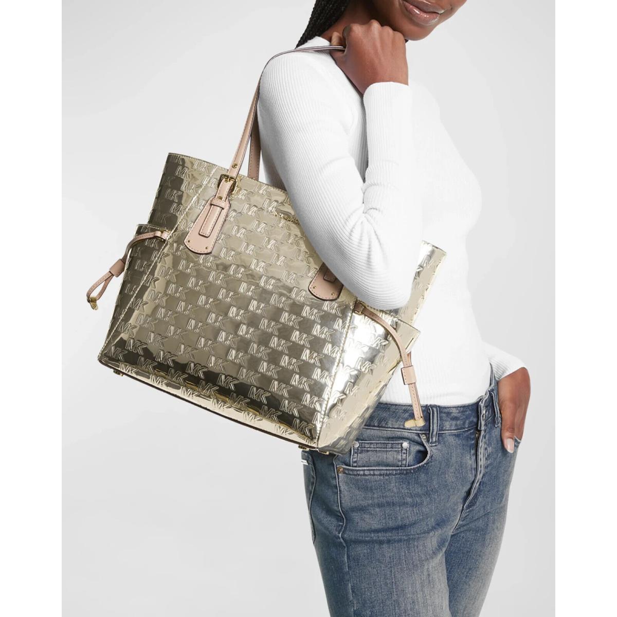 Kors East-west Monogram Patent Tote Bag Wtax