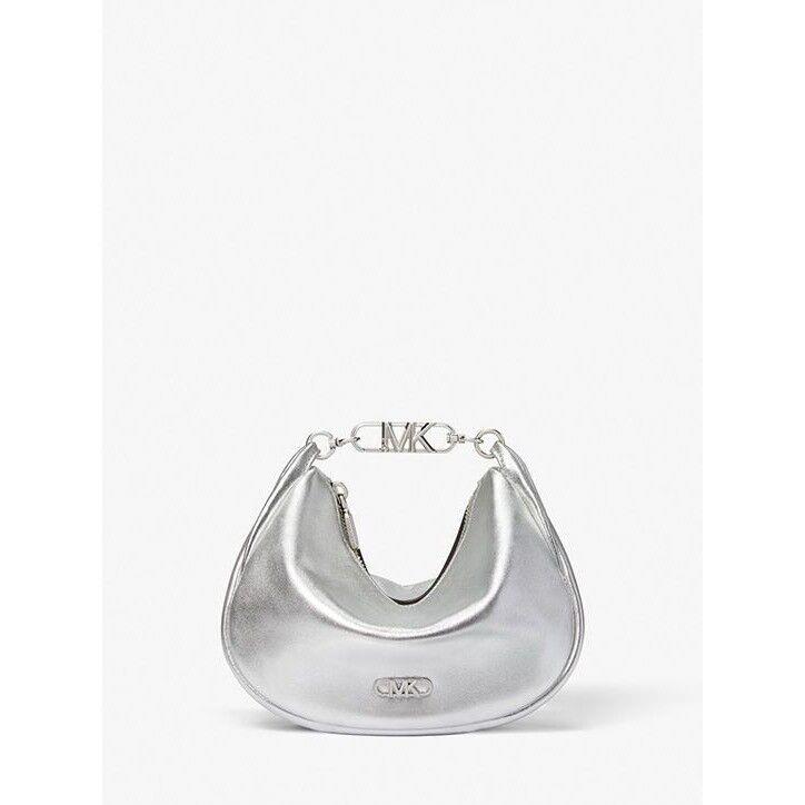 Michael Kors Women s Silver Leather Kendall Shoulder Bag