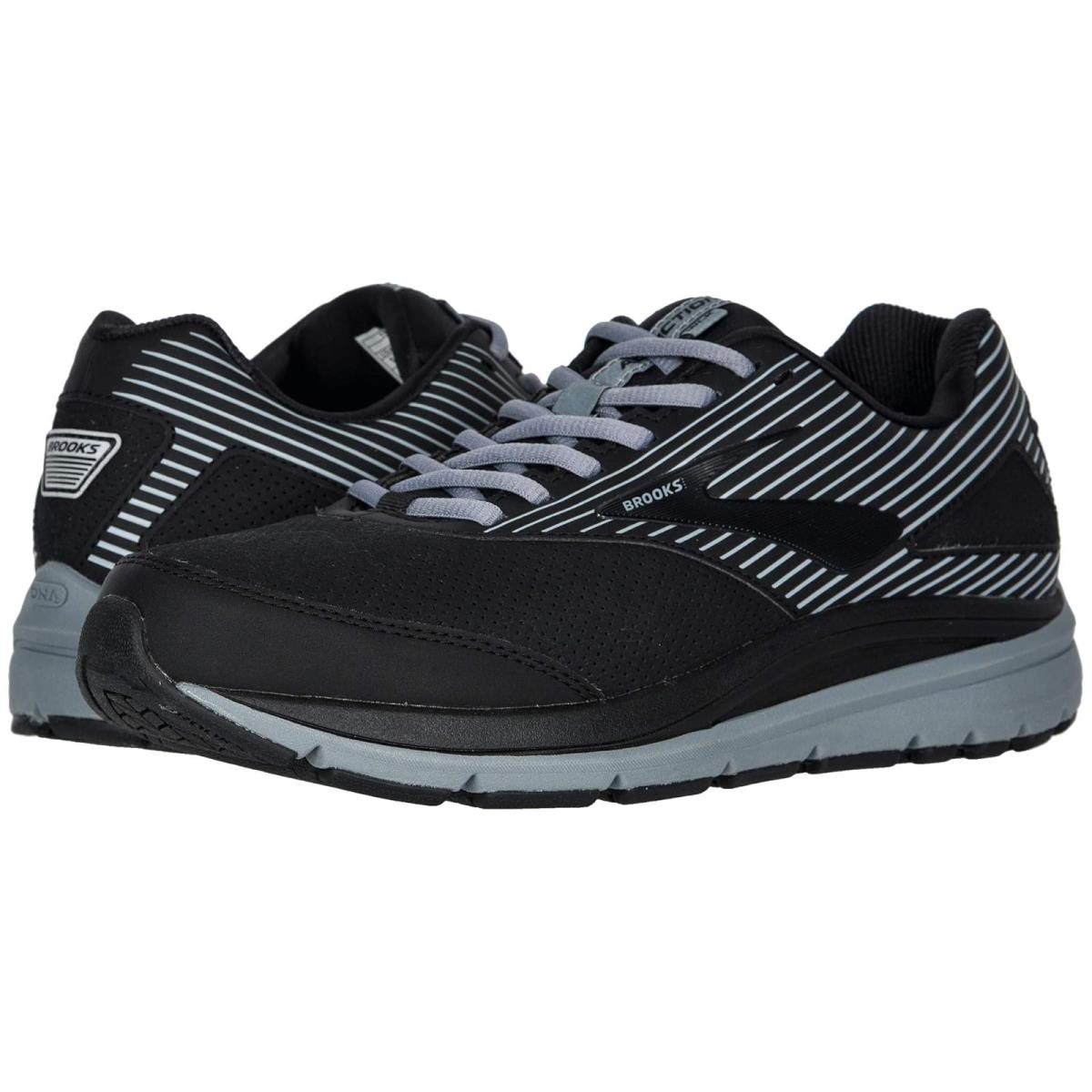 Man`s Sneakers Athletic Shoes Brooks Addiction Walker Suede Black/Primer/Black