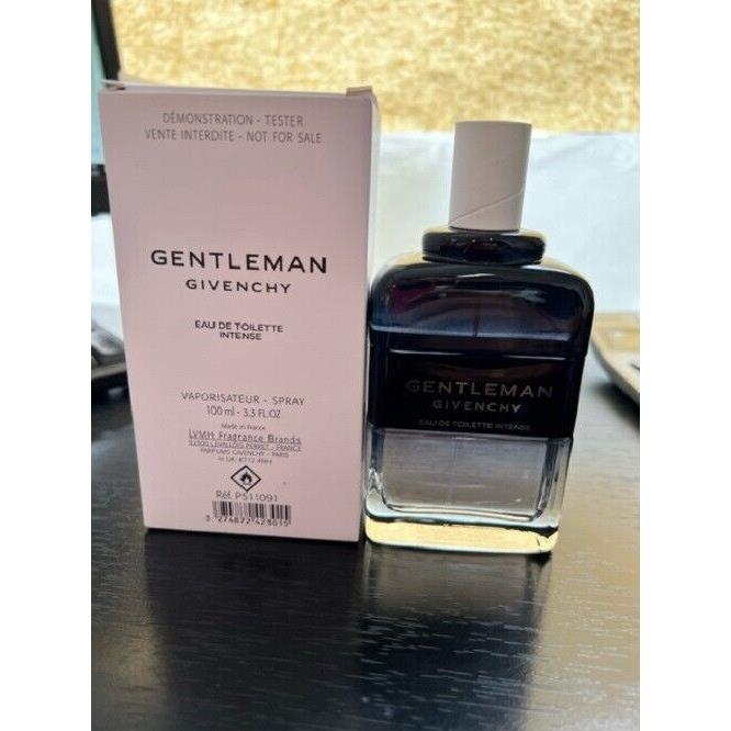 Gentleman Intense By Givenchy Tester 3.3 Oz. 100ml Eau de Toilette Men No Cap