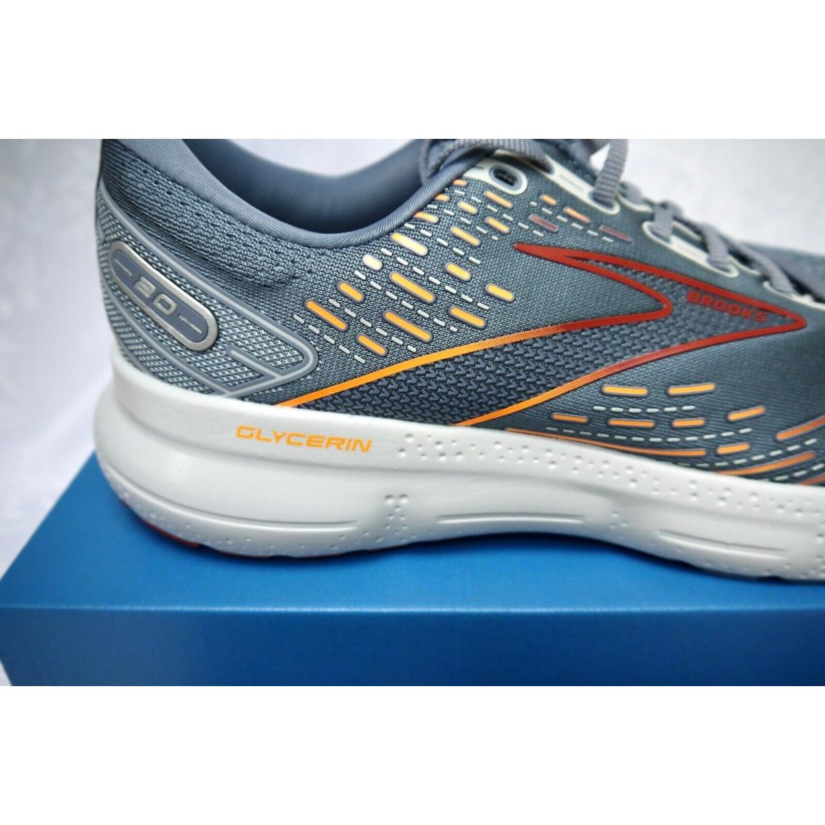 Brooks Glycerin 20 Running Shoe US 11.5 D Grey/chili/orange - Grey / Chili Oil / Orange