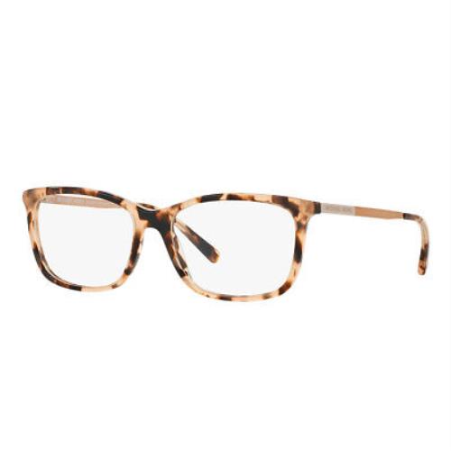 Michael Kors MK 4030 3162 Pink Tortoise Plastic Rectangle Eyeglasses 52mm