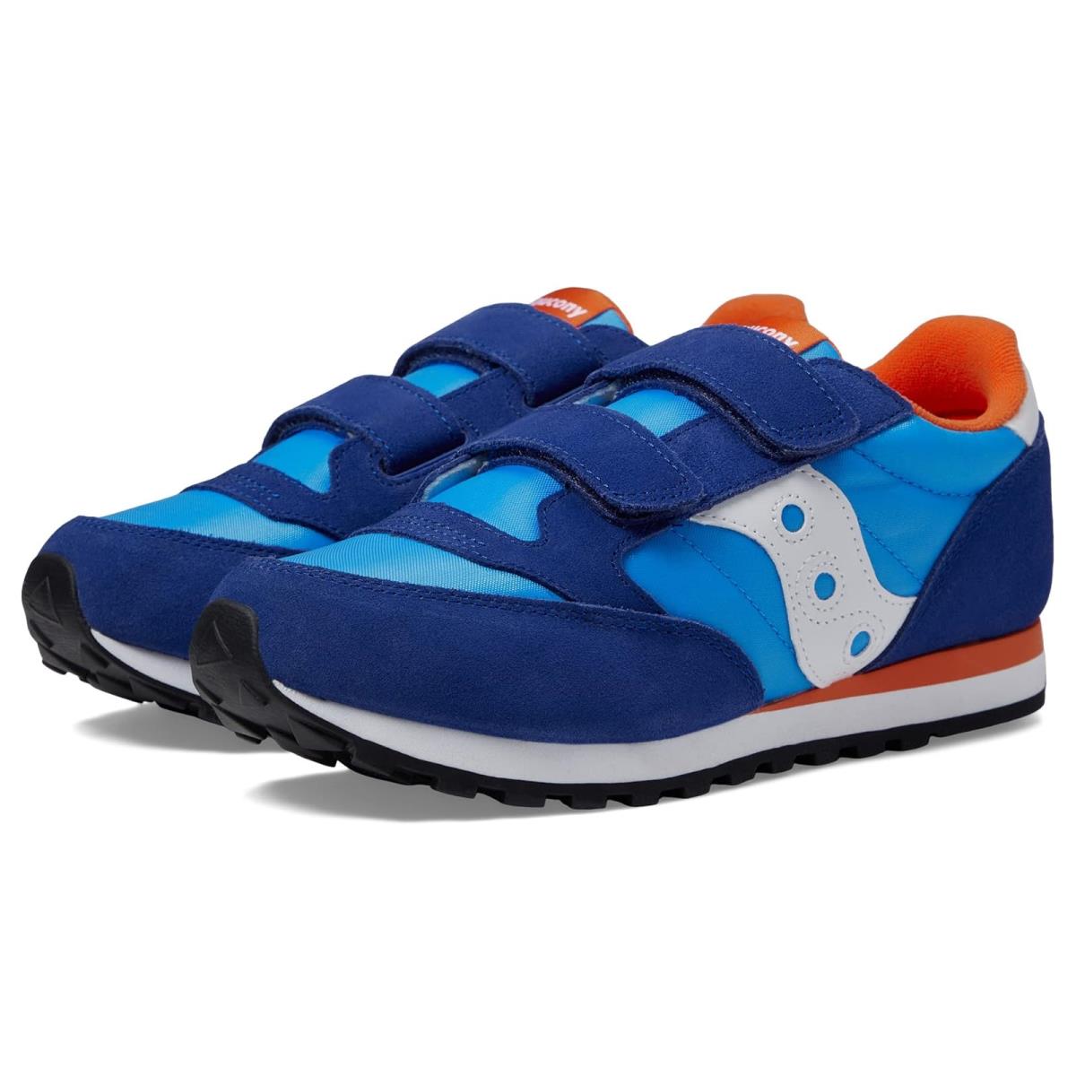 Saucony Kids Originals Jazz Double Hook Loop Little Kid/big Kid Blue/Orange