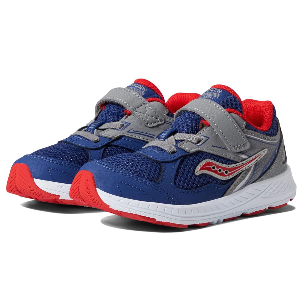 Boy`s Sneakers Athletic Shoes Saucony Kids Cohesion 14 A/c Toddler - Navy/Red