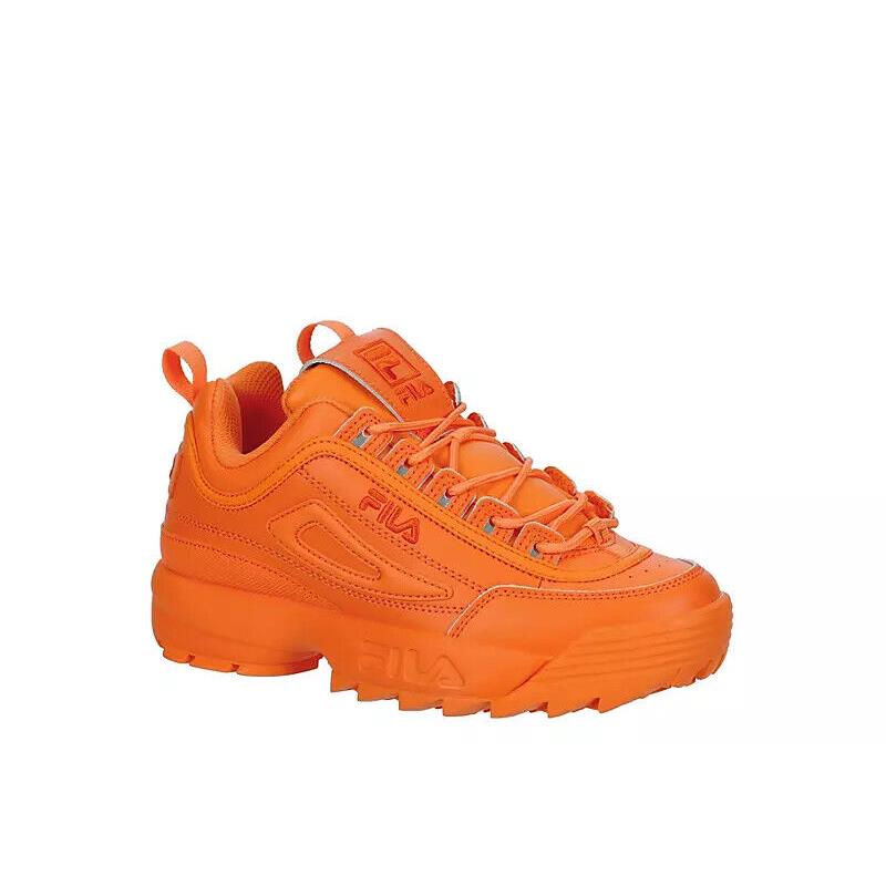 Fila Womens Disruptor II Premium Fashion Sneaker Shoe Orange