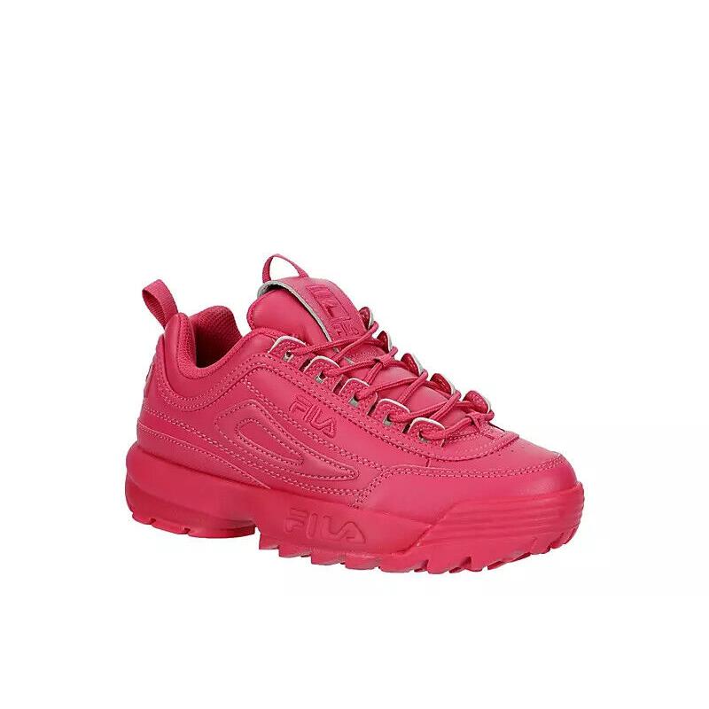 Fila Womens Disruptor II Premium Fashion Sneaker Shoe Pink