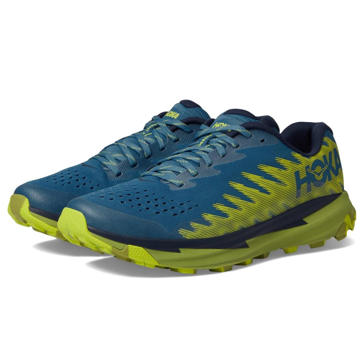 Man`s Sneakers Athletic Shoes Hoka Torrent 3 Bluesteel/Dark Citron