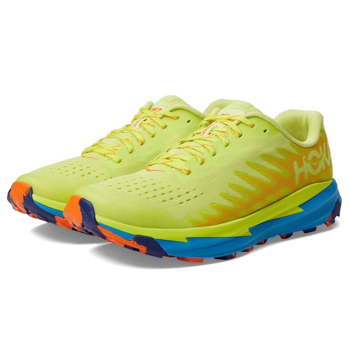 Man`s Sneakers Athletic Shoes Hoka Torrent 3 Citrus Glow/Diva Blue