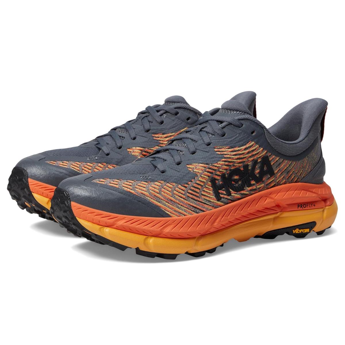 Man`s Sneakers Athletic Shoes Hoka Mafate Speed 4 Castlerock/Black