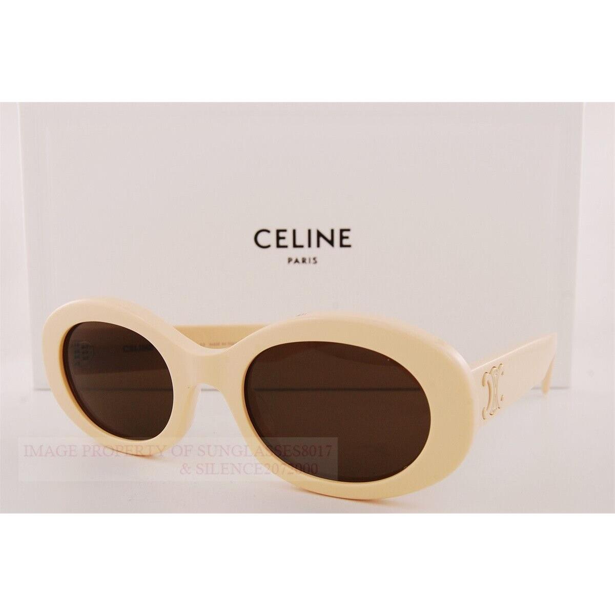 Celine Sunglasses CL 40194U 24E Beige/dark Brown For Women