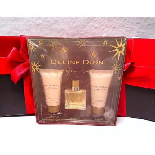 Celine Dion Parfum Notes Edt Spray 1oz + Body Lotion Shower Gel 2.5 oz Gift Set