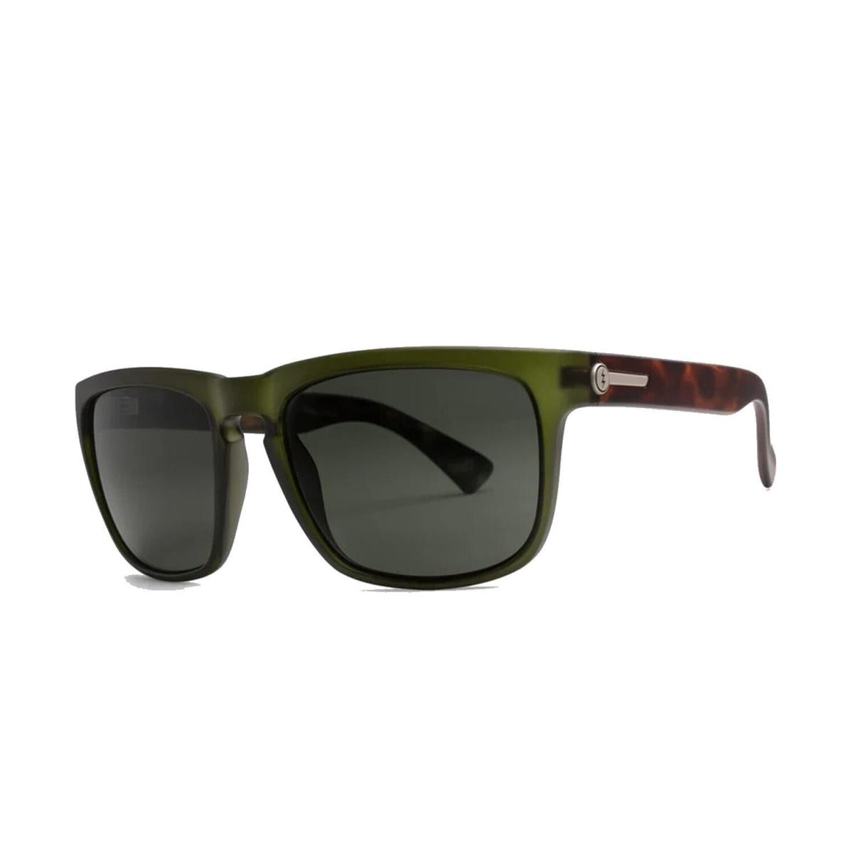 Electric Knoxville Sunglasses Sage Green/ Tort with Grey Polarized Lens 56mm