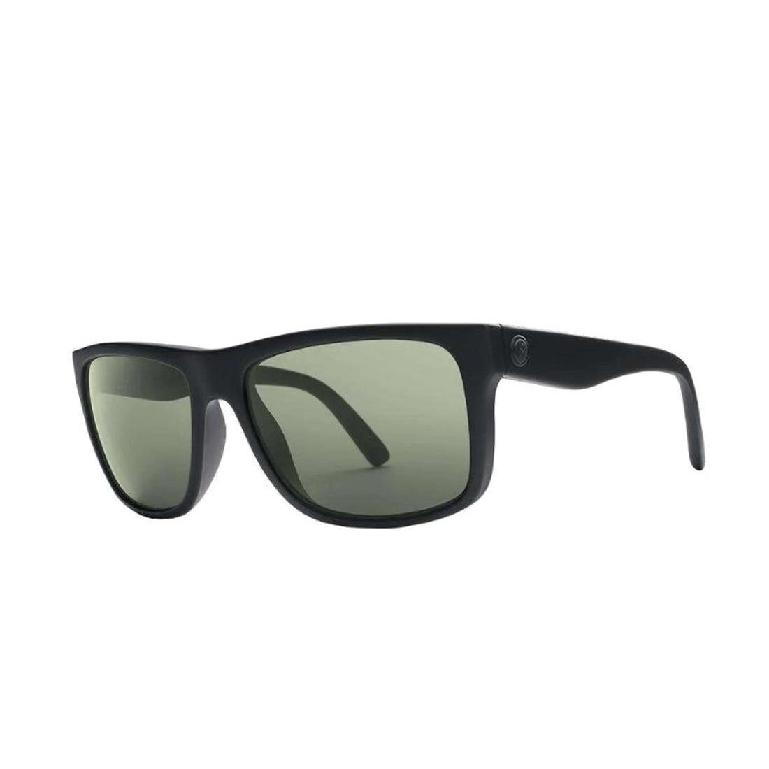 Electric Swingarm Sunglasses Matte Black with Grey Polarized Lens