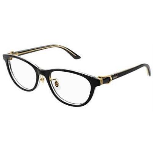 Cartier CT0456oJ-001 Black Black Eyeglasses