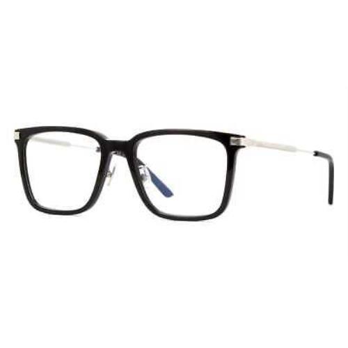 Cartier CT0384o-001 Black Silver Eyeglasses