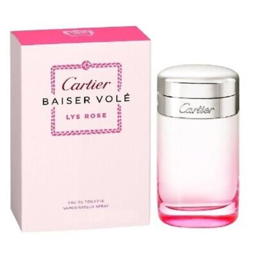 Baiser Vole Lys Rose Cartier 3.3 oz / 100 ml Edt Women Perfume Spray