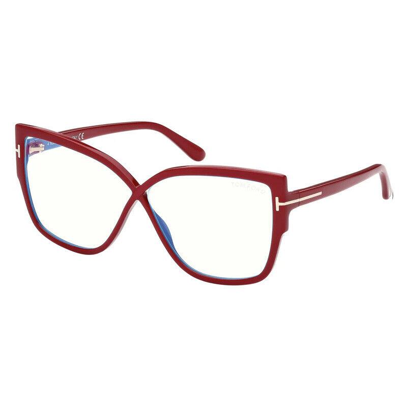 Tom Ford FT5828-B 066 Shiny Red 60mm Eyeglasses