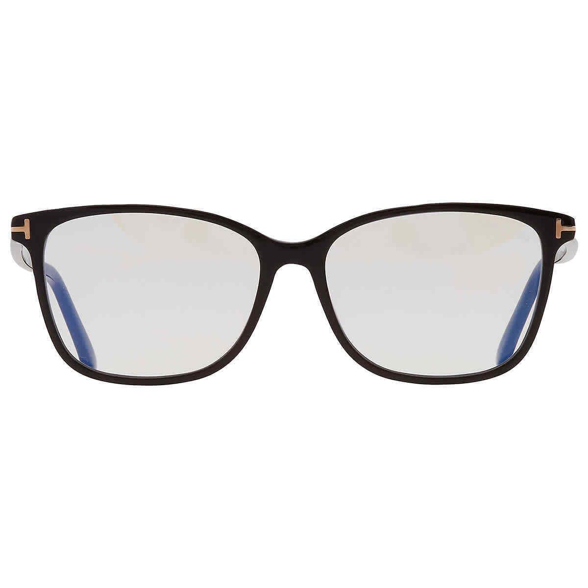 Tom Ford Blue Light Block Rectangular Ladies Eyeglasses FT5842-B 001 56