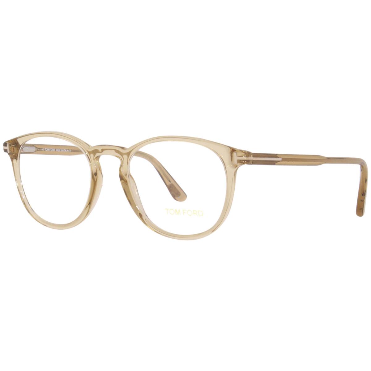 Tom Ford TF5401 045 Eyeglasses Shiny Transp. Champagne/rose Gold Full Rim 51mm