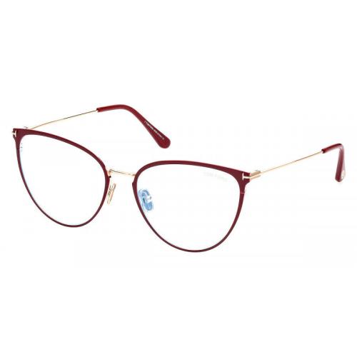 Tom Ford Women`s T-logo 56mm Shiny Red Opticals FT5840-B-066-56