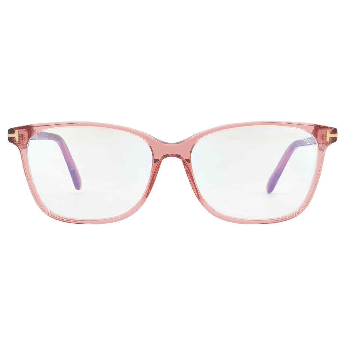 Tom Ford Women`s T-logo 56mm Pink Opticals FT5842-B-074-56