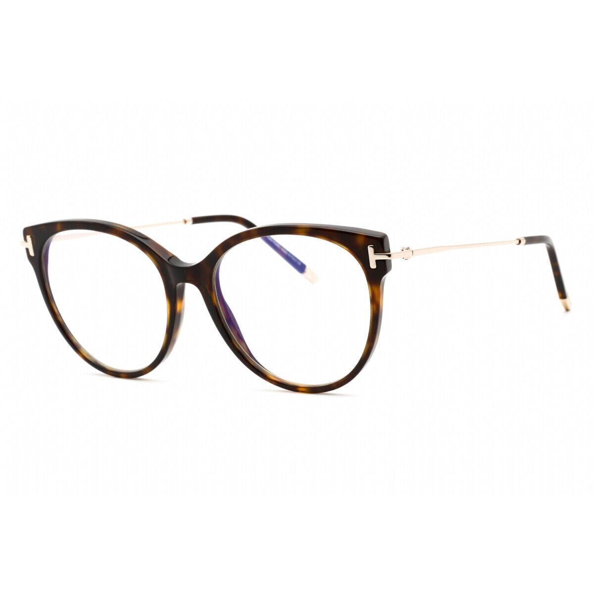 Tom Ford FT5770-B 052 Dark Havana / Blue-light Block Lens 54mm Eyeglasses