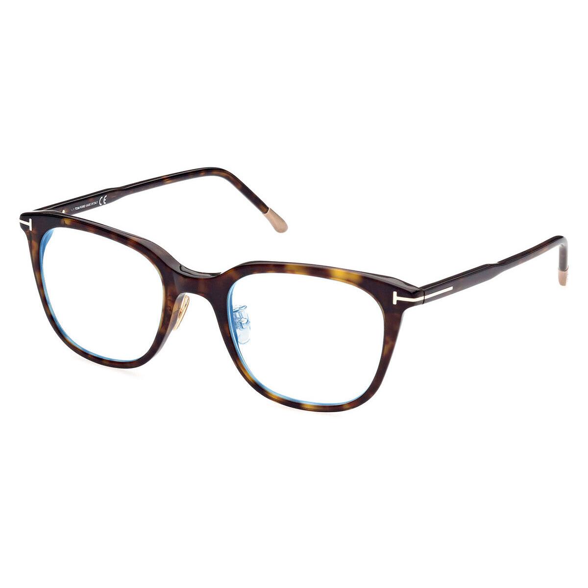 Tom Ford FT5776-D-B Eyeglasses Men Dark Havana Square 53mm