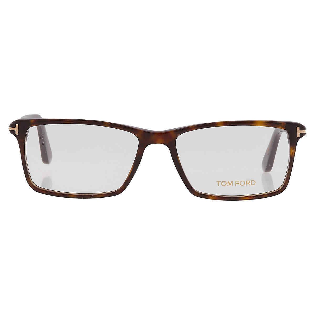 Tom Ford Demo Rectangular Men`s Eyeglasses FT5408 052 56 FT5408 052 56