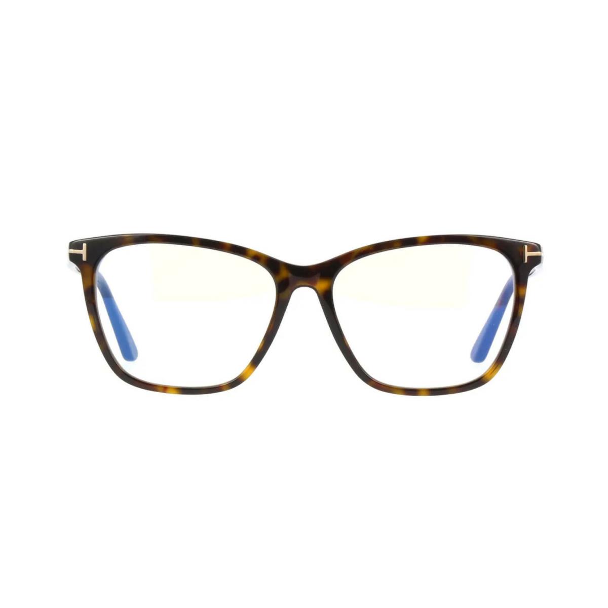 Tom Ford FT 5762-B Blue Block Dark Havana/blue Filter 052 Eyeglasses