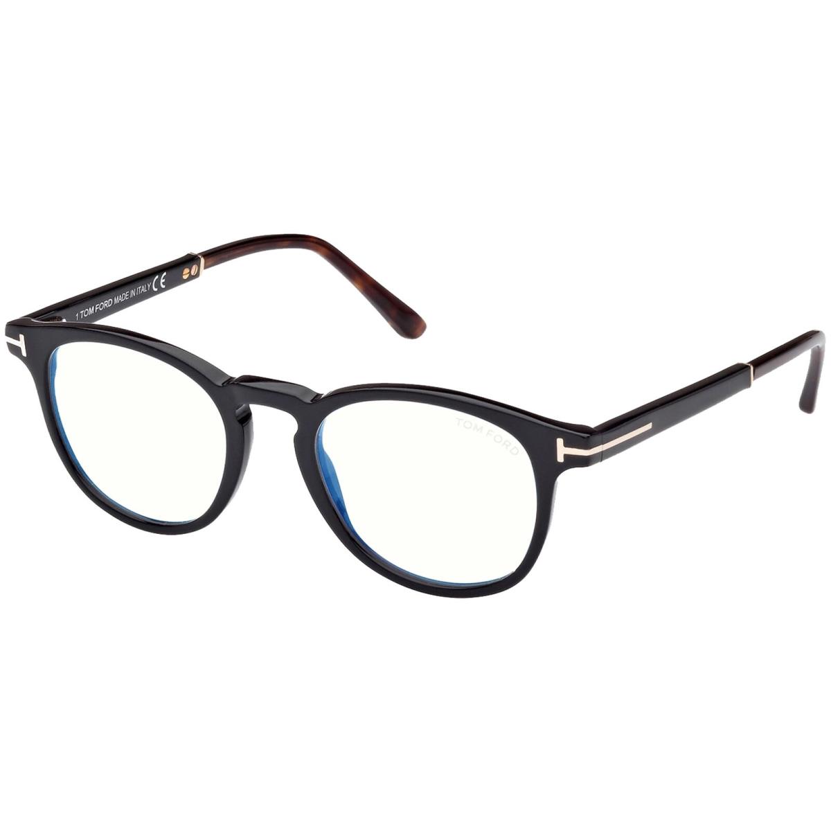 Tom Ford Black Blue Blocking Pantos Eyeglass Frames - FT5891 B 005 49 - Italy