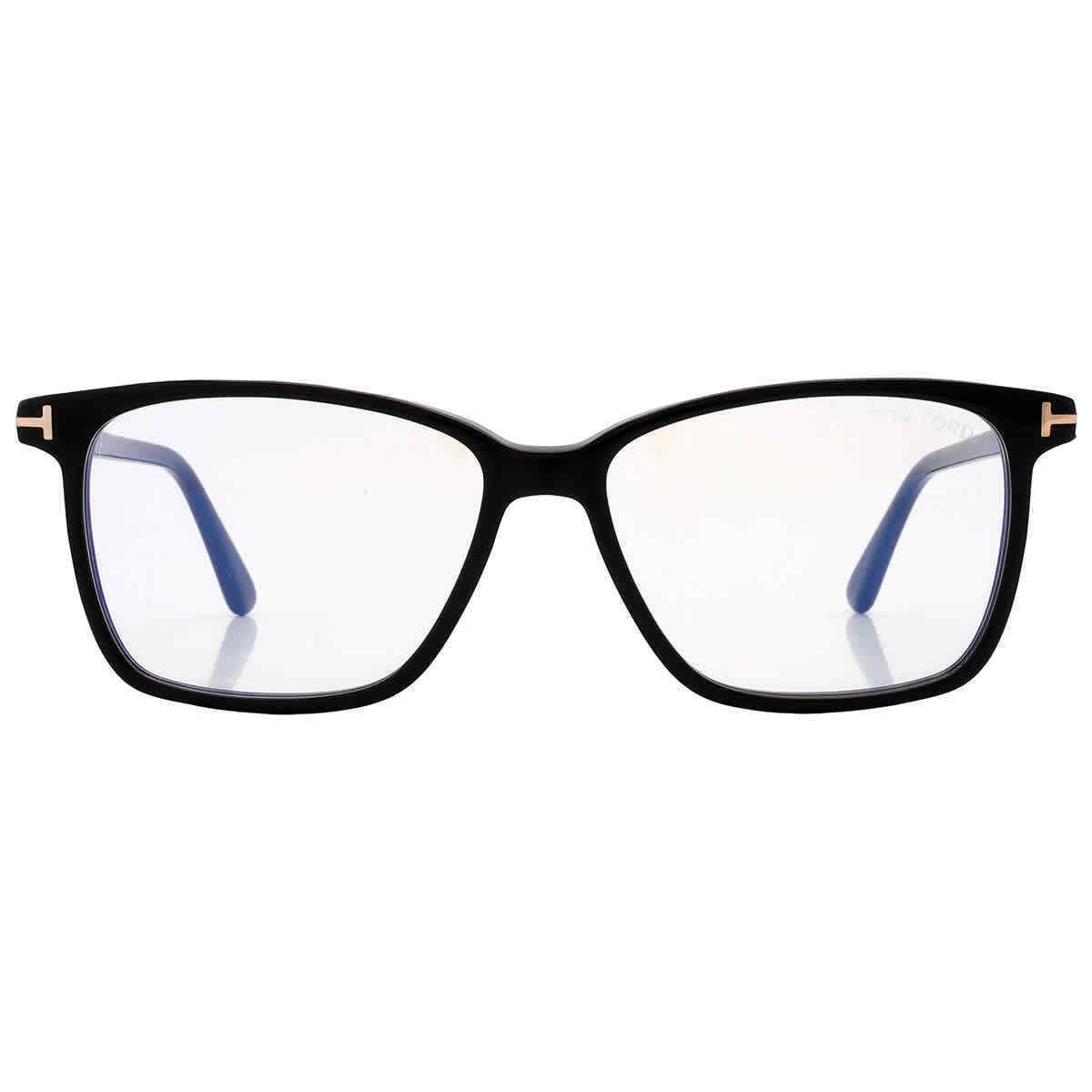 Tom Ford Blue Light Block Square Men`s Eyeglasses FT5478-B 001 55 FT5478-B 001