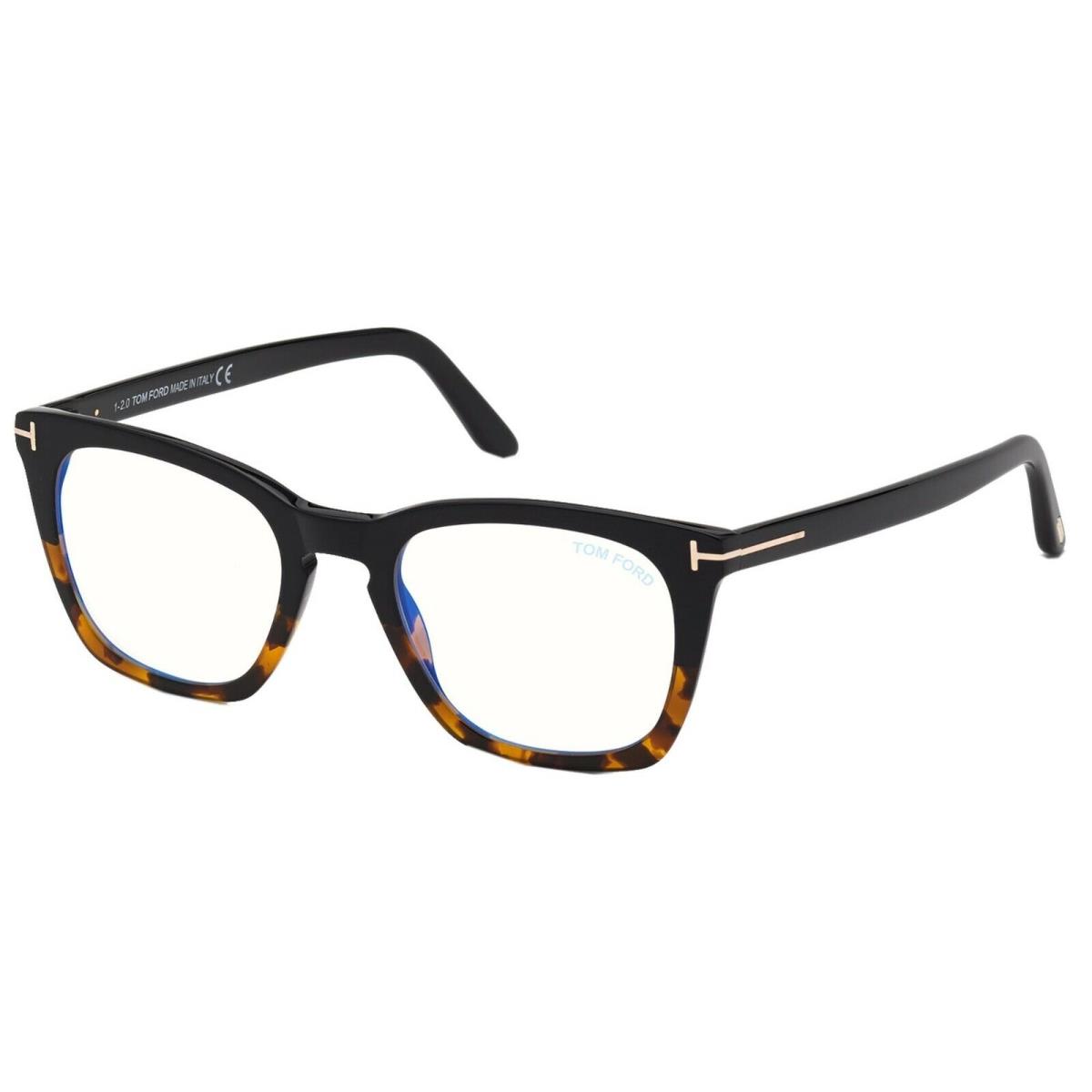 Tom Ford FT 5736-B Blue Block Black Havana 005 Eyeglasses