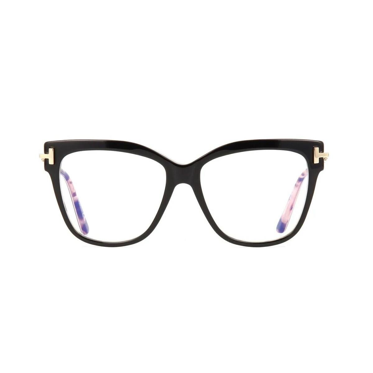 Tom Ford FT 5704-B Blue Block Black Havana 005 Eyeglasses