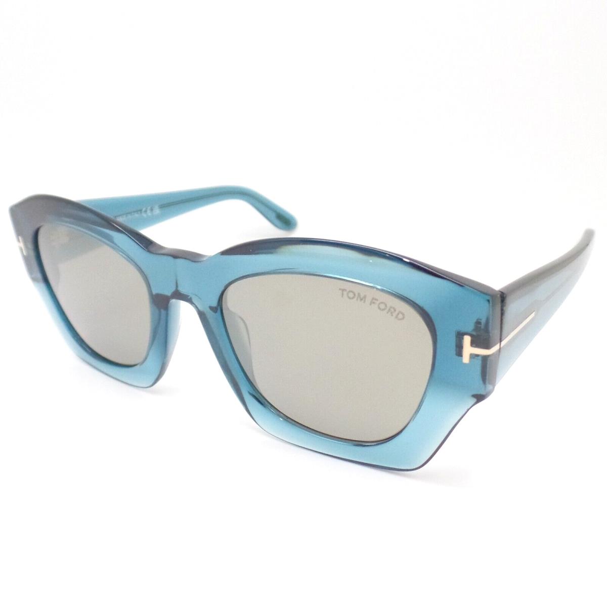 Tom Ford Guilliana FT1083 90L Blue Silver Grey Sunglasses