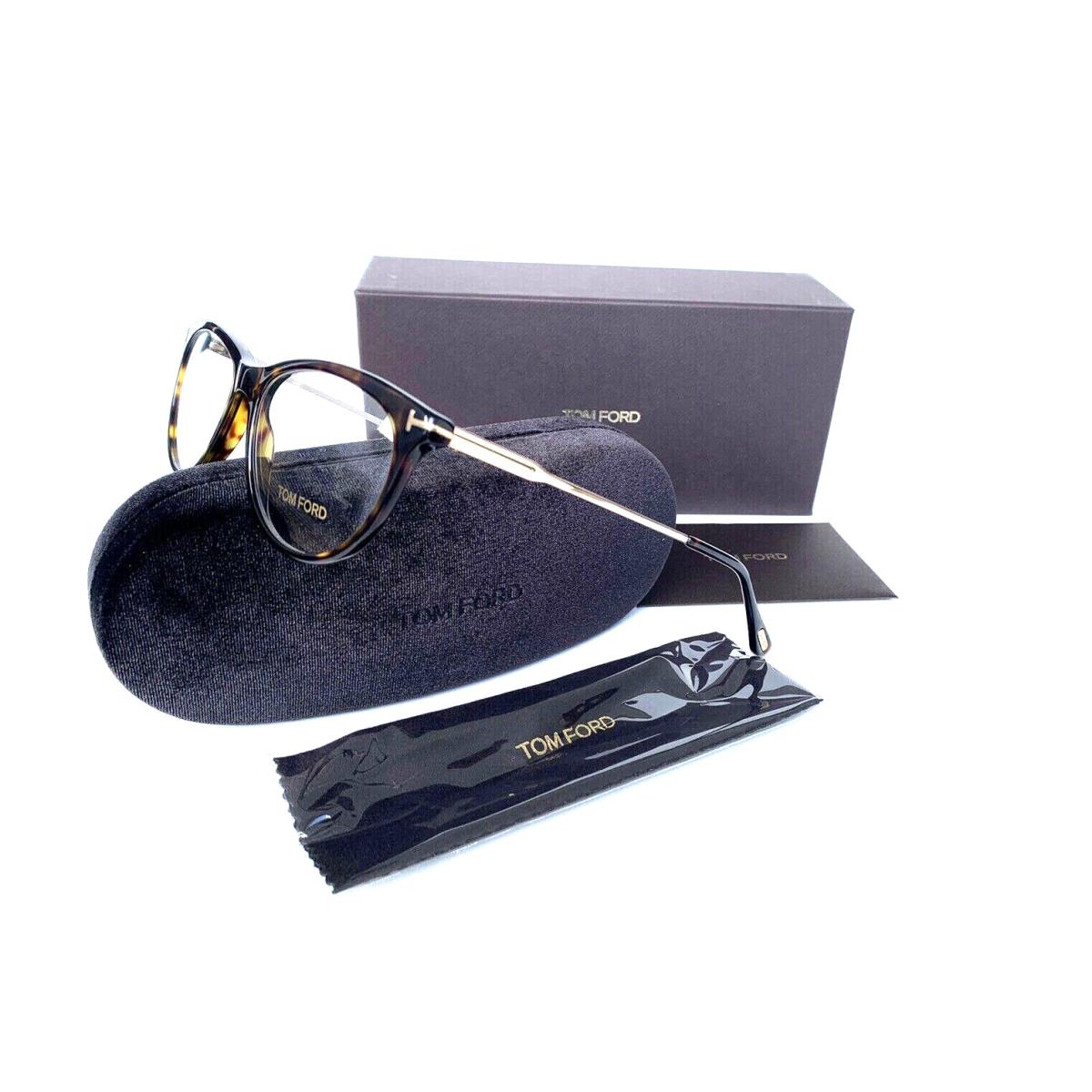 Tom Ford Frames Dark Tortoise Acetate Unisex Eyeglasses TF5509 052 54 16 140