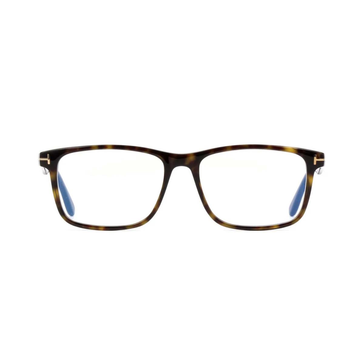 Tom Ford FT 5752-B Blue Block Dark Havana/blue Filter 052 Eyeglasses