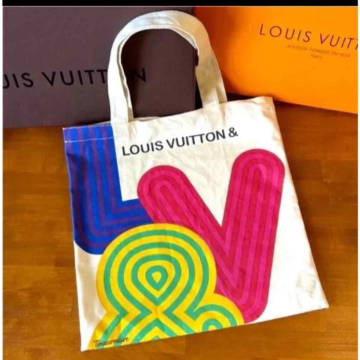 Louis Vuitton Novelty Canvas Eco Tote Bag Shenzhen Exhibition 2022 Limited